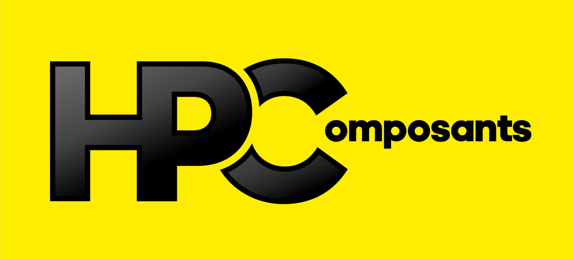 Hp Composant Raccords Dans La Manche HPC Logo Noir Fond Jaune